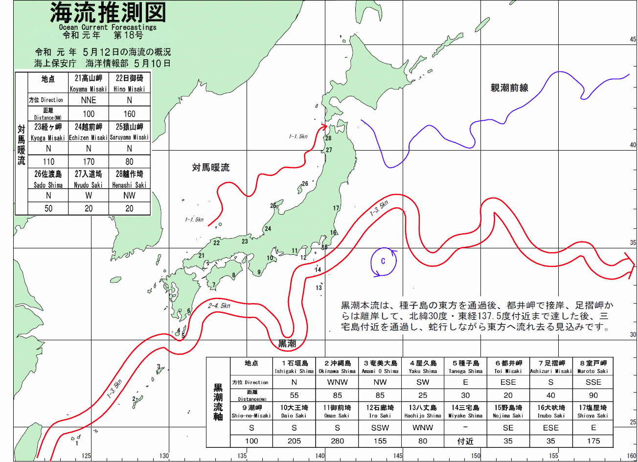 海流推測図