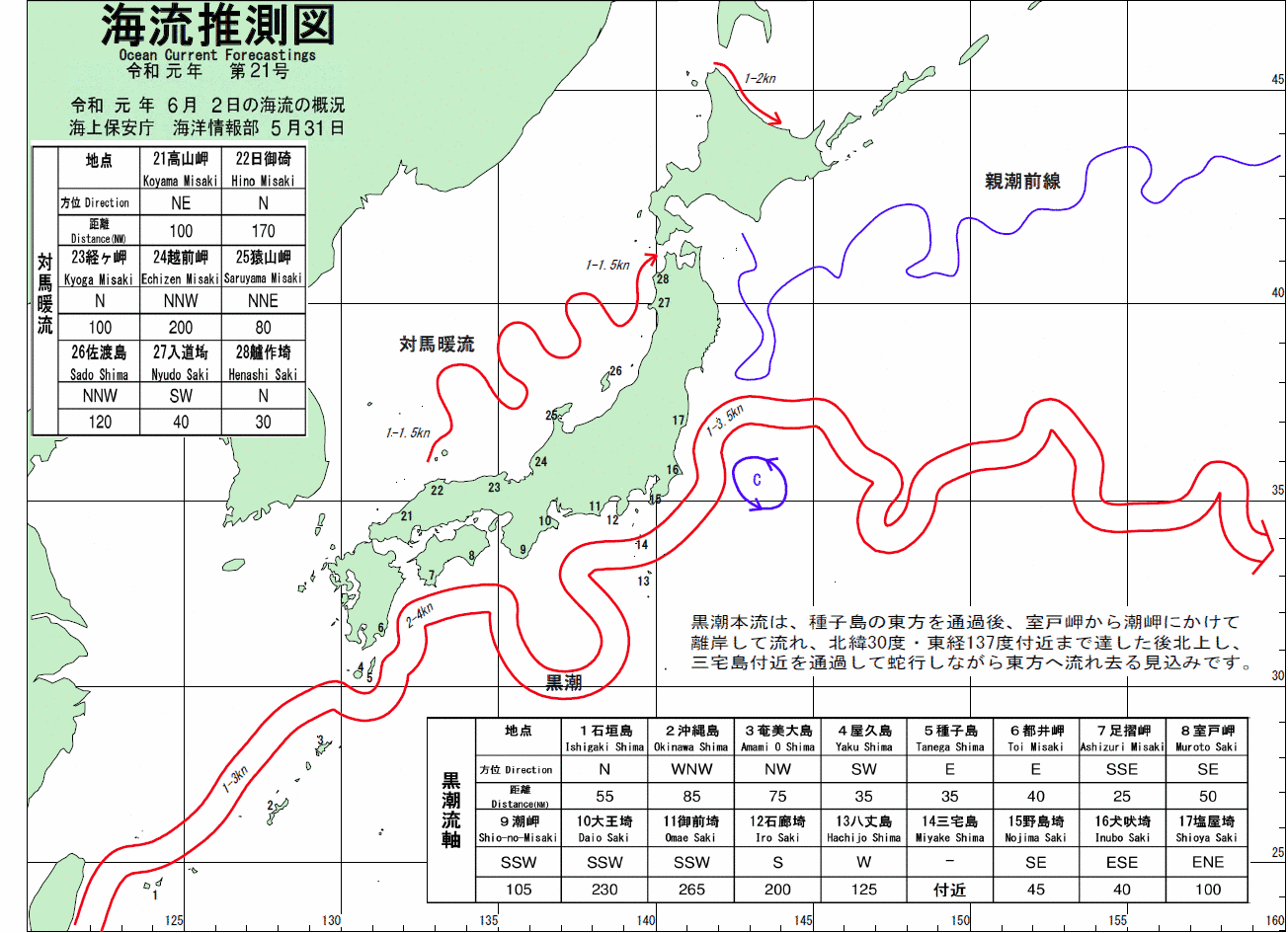 海流推測図