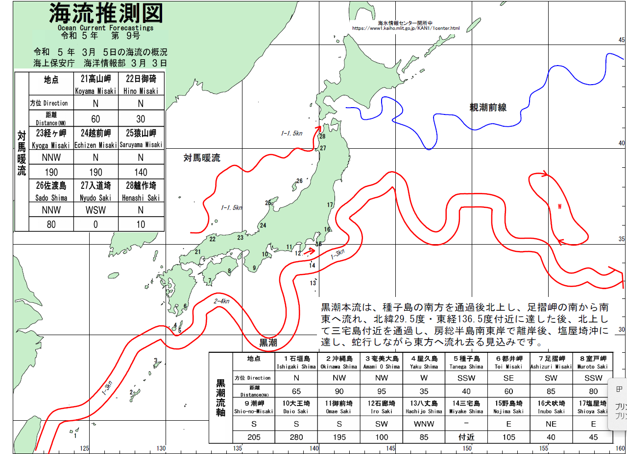 海流推測図